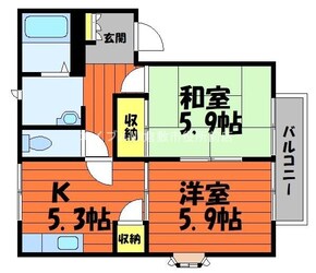 パシフィックコートⅡの物件間取画像